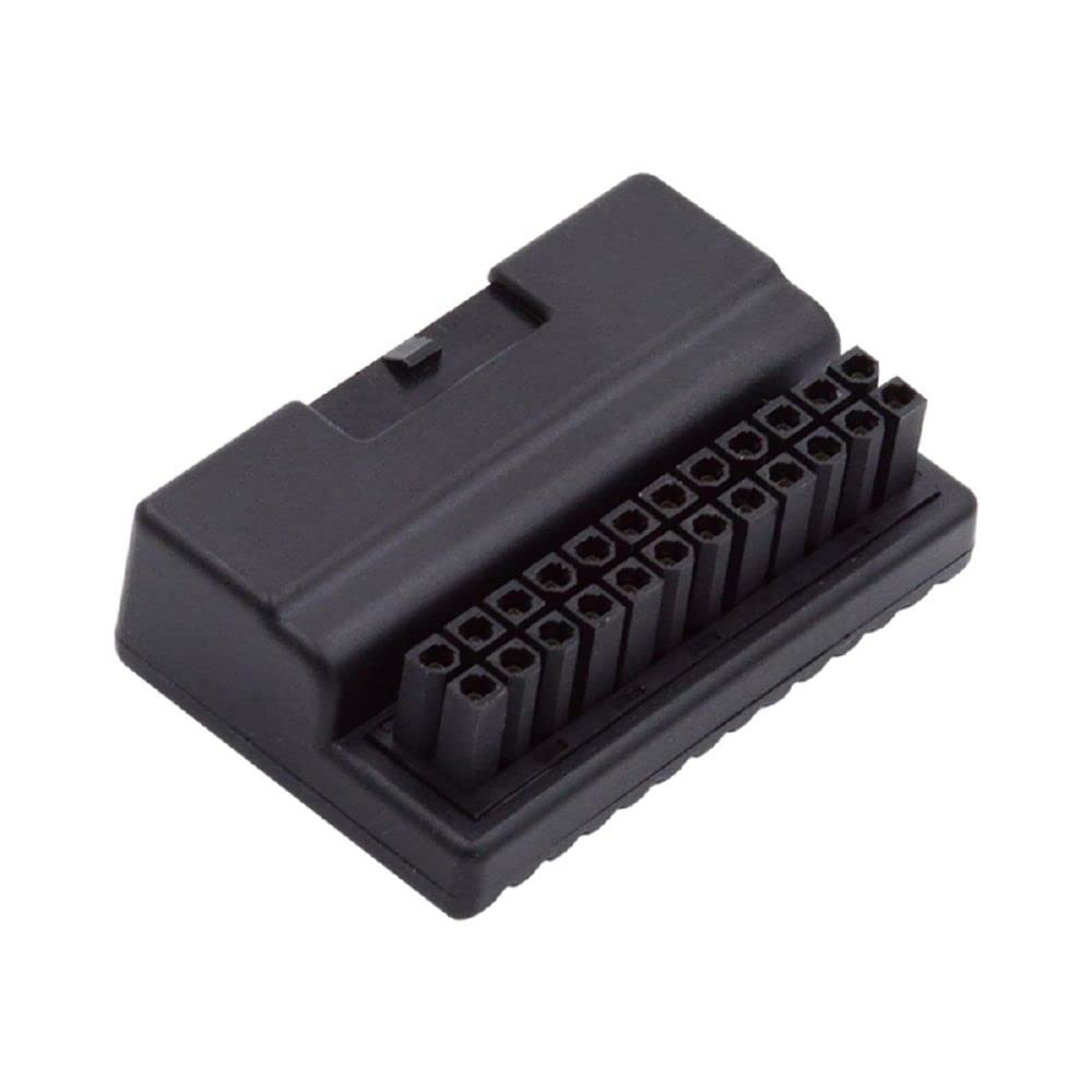 Cablecc Overmold 90 Degree Atx 24Pin Female To 24Pin Male Power Adapter Mainboard Motherboard For Desktops Pc Supply