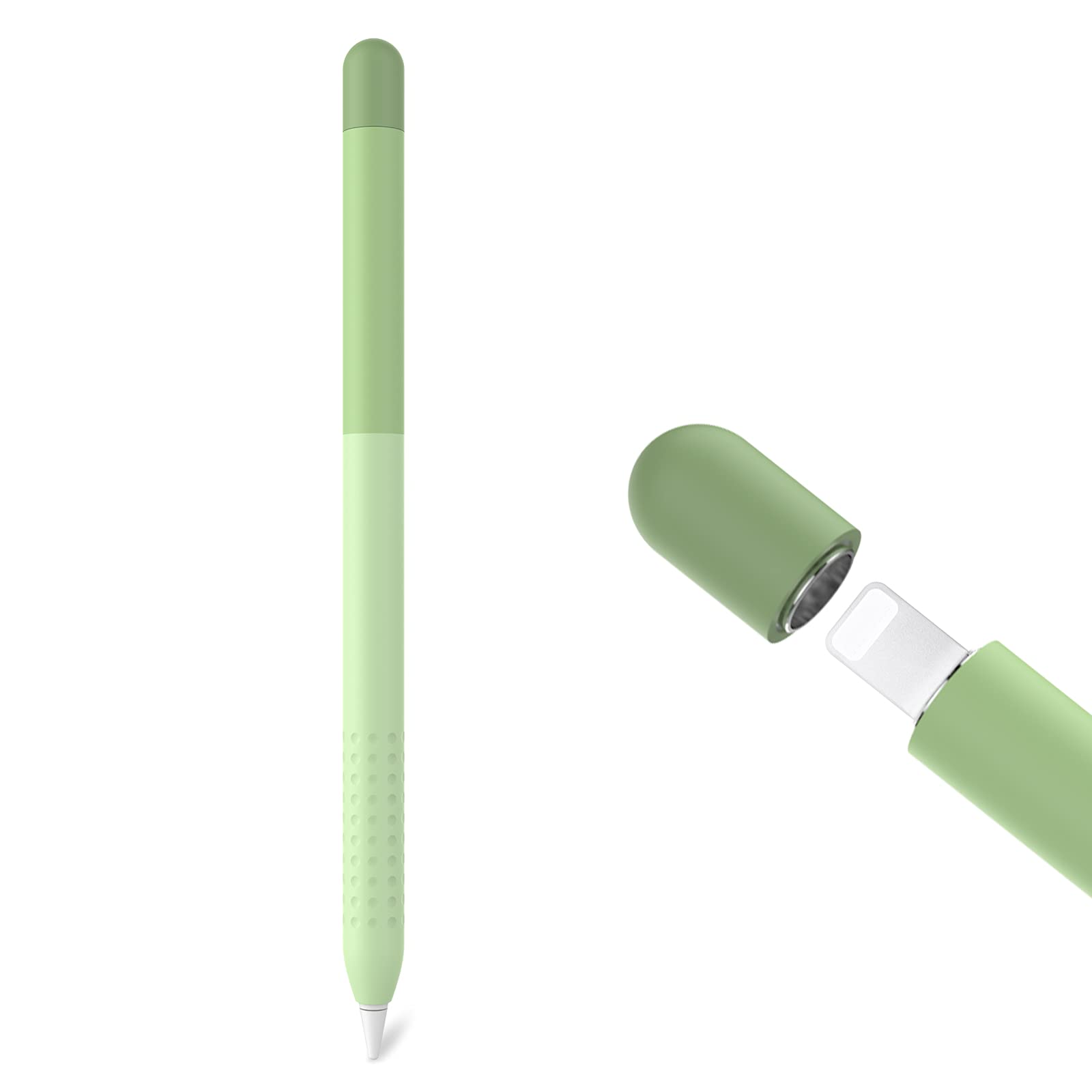 Delidigi Pencil Case Compatible With Apple Pencil 1St Generation Case, Gradient Color Case Sleeve Silicone Cover Accessories For Apple Pencil 1St Gen (Gradient Green)