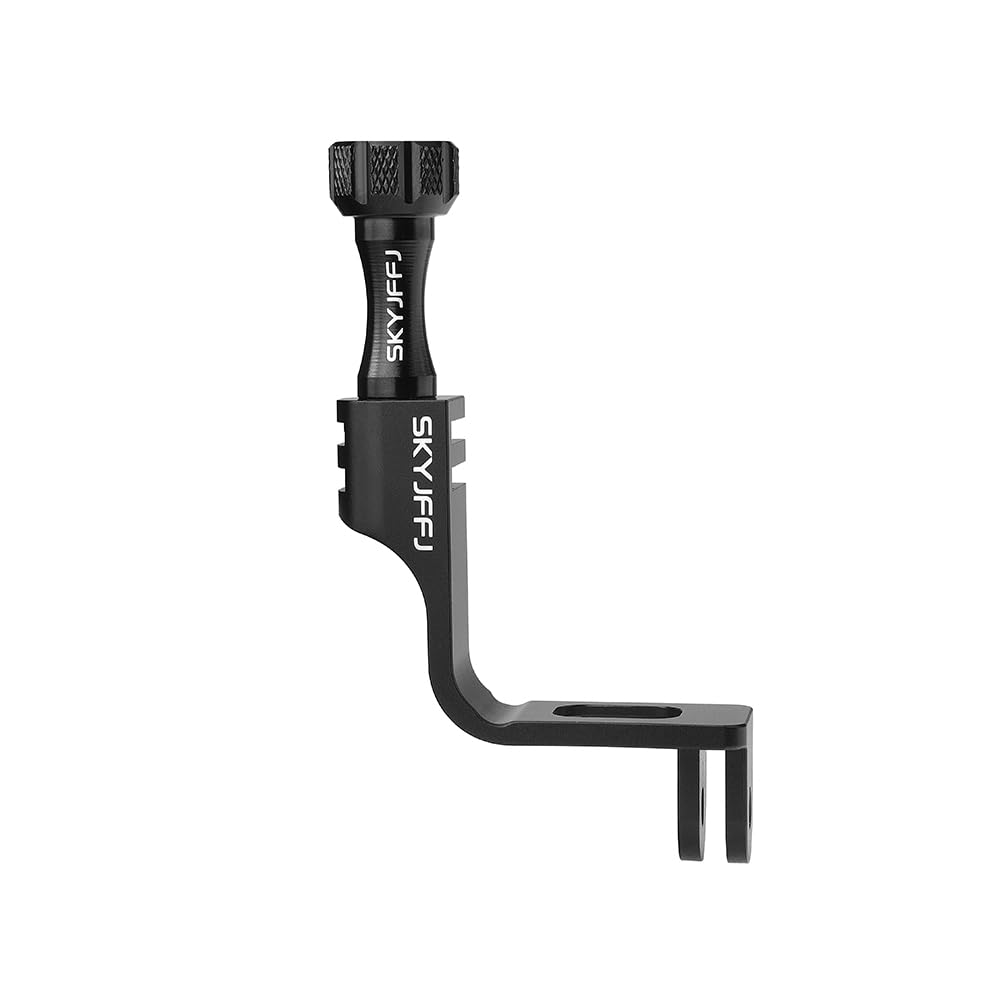 Skyjffj 90 Degree Aluminum Vertical Bracket Adapter For Gopro Hero 13/12/11/10/9 Black (Plum Blossom)