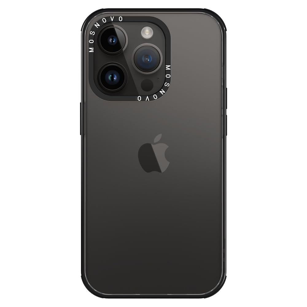 Mosnovo Case For Iphone 14 Pro, [Buffertech 6.6Ft Military Grade Drop Protection] [Anti Peel Off Tech] Clear Tpu Bumper Phone Ca