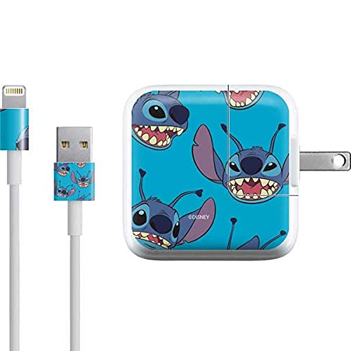 Skinit Decal Other Skin Compatible With Ipad Charger (10W Usb) - Officially Licensed Disney Lilo And Stitch Face Expression Patt