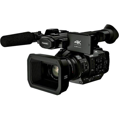 Panasonic Ag-Ux180 4K Professional Camcorder (Ag-Ux180Pj8) With Padded Case, Led Light, 64Gb Memory Card And More Base Bundle