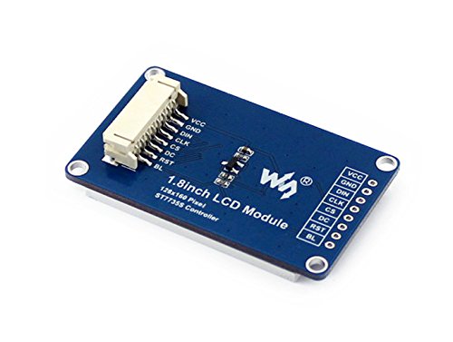 Waveshare 1.8 LCD Display Module 128x160 Pixels SPI Interface for Raspberry Pi, Jetson Nano, Arduino - 65K RGB Color