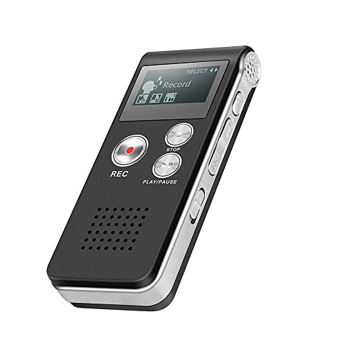 Paranormal Ghost Hunting Equipment Digital Evp Voice Activated Recorder Usb Us 8Gb (Black)