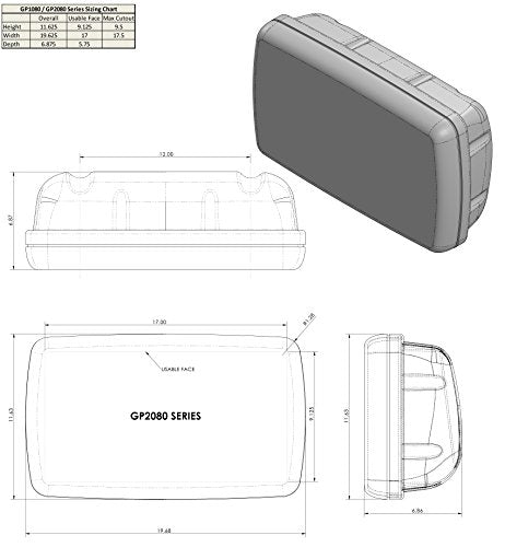 Navpod Gp2080-14 Systempod Pre-Cut For Raymarine A95/A97/A98 And 2 Inst. (3.6'' Hole) For 12'' Wide Guard,WBEEAB00YAZEBLU