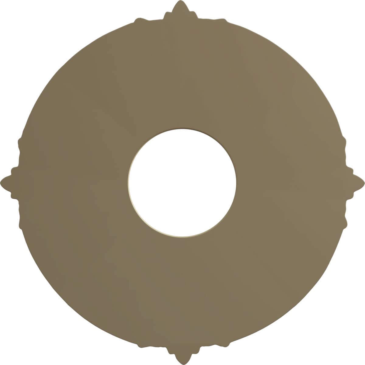 Ekena Millwork Cm12At Attica Ceiling Medallion, 12 3/4''Od X 4''Id X 1/2''P (Fits Canopies Up To 4''), Primed White