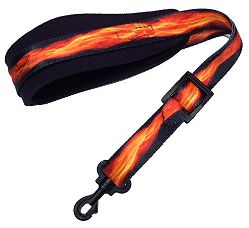 Legacystraps DSX Neoprene Padded Saxophone Strap Fire Pattern