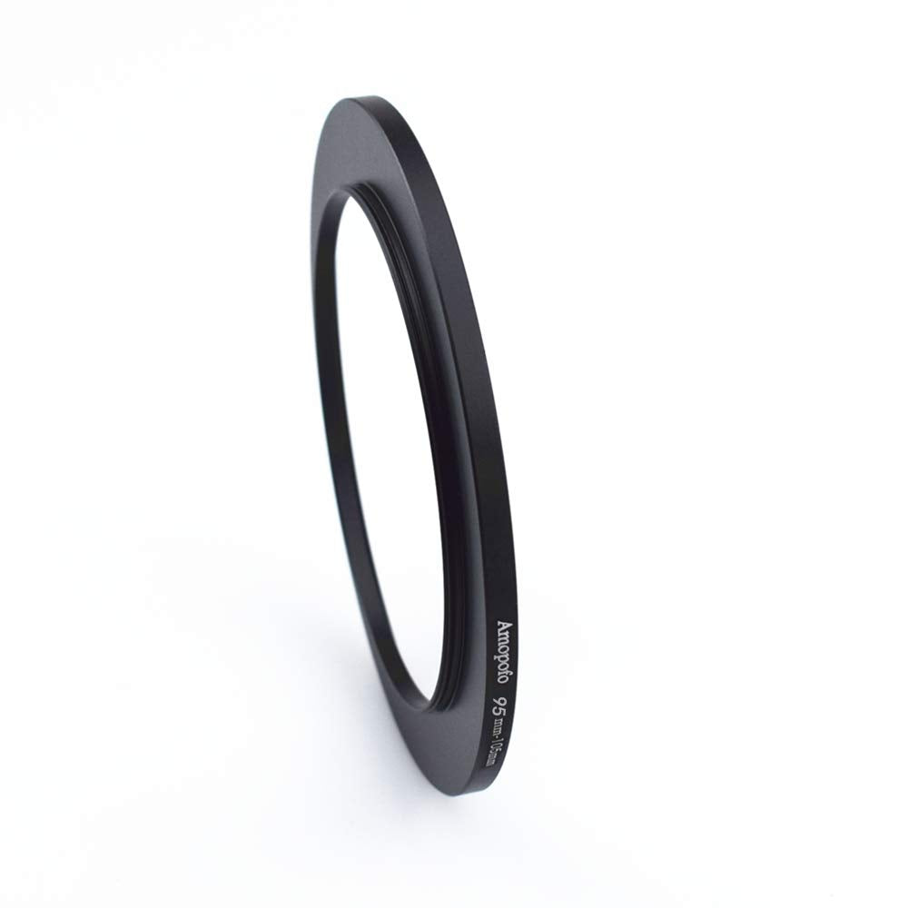 95Mm 105Mm Metal Ring/95Mm To 105Mm Step Up Ring For Filters,Made Of Cnc Machined With Matte Black Electroplated Finish,Compatible With All 95Mm Camera Lenses & 105Mm Accessories