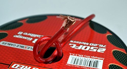 Audiopipe Flexible Power Cable Red