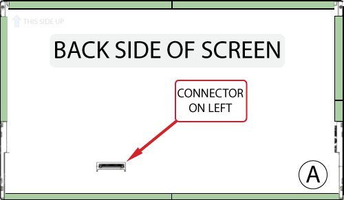 Au Optronics B173Rw01 V.3 With A Bottom Left Connector For Laptops, Lcd Screen Is 17.3'' Wxga++ Led Backlight (Or Compatible Mod