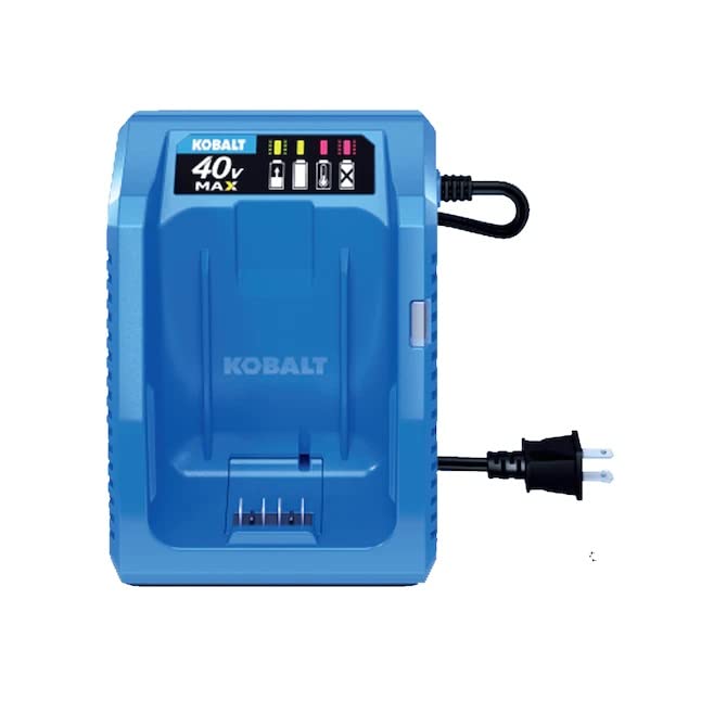 Kobalt 40-Volt Lithium Ion (Li-Ion) Generation 2 Compact Cordless Power Equipment Battery Charger with New Top Load Design, 2019