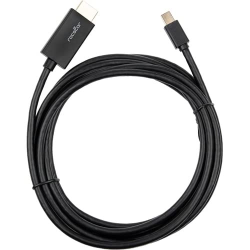 Premium 10 Ft (3M) Mini Displayport To Hdmi Cable - 4K/2K @30Hz - Gold Plated -