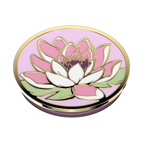 Popsockets Phone Grip With Expanding Kickstand   Enamel Water Lily