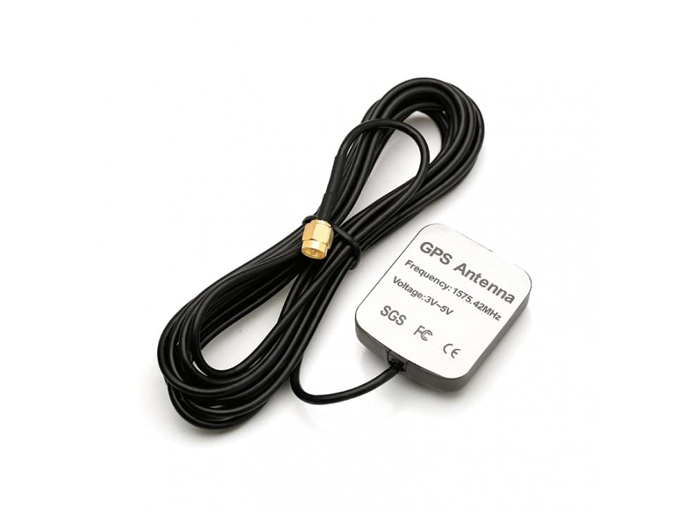 Vehicle Waterproof Gps Navigation Magnetic Antenna Sma Male Connector For Car Stereo Head Unit Gps Navigation System Module Truck Marine Boat Gps Tracker Locator Real Time Tracking (With Magnetic)