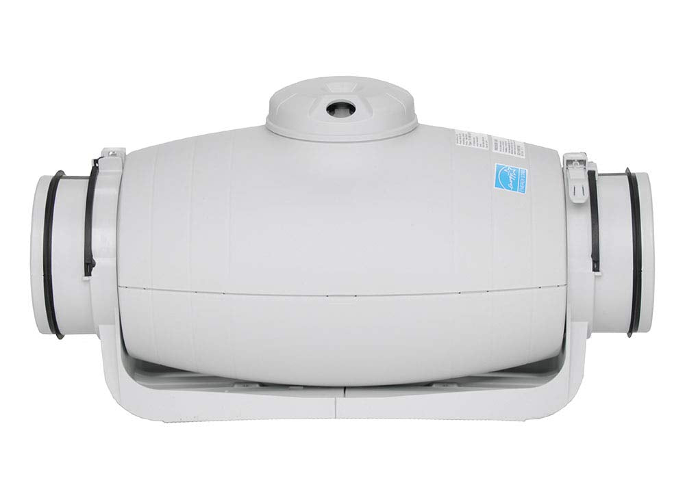 Soler & Palau S&P TD-200S Inline Duct Exhaust Fan, off-white reinforced plastic, 8 Round