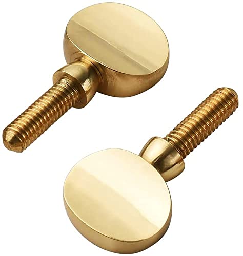Jiayouy 2Pcs Sax Neck Screw Tightening Attach Screw Brass Musical Instrument Parts for Soprano Alto Tenor Saxophone Golden Threa
