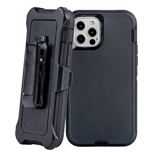 Wallskin Case For Iphone 12 Pro / 12 (6.1'') Heavy Duty Full Body Military Grade Drop Protection Carrying Cover Holder | Holster