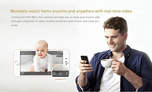 Clever Dog Camera Wifi, Small Pet Nanny Camera With Audio And Video, Cell Phone App, Wide Angle, Motion Sensor, Night Vision, In