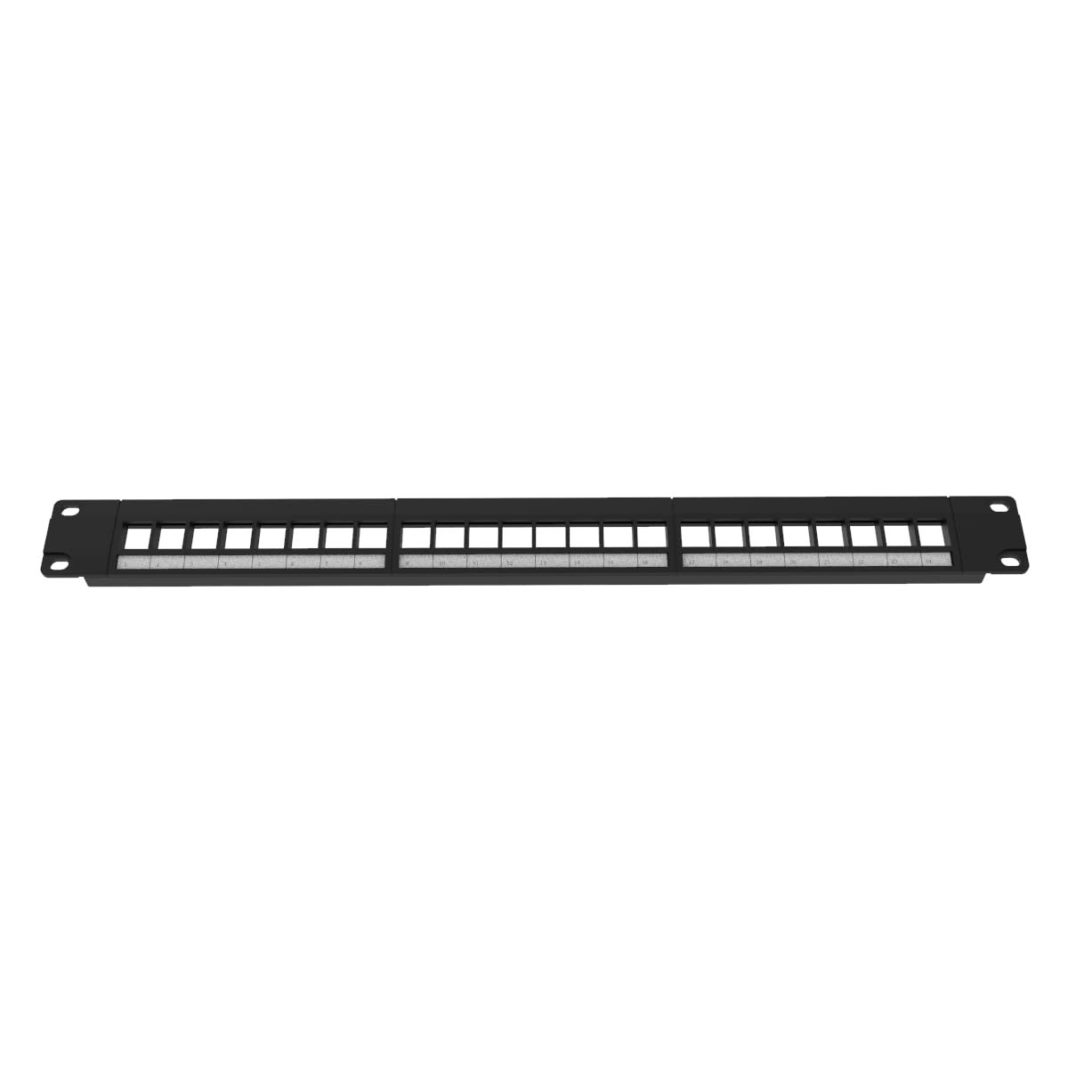 Qiaoyoubang 2 Pack Of 24 Port Blank Keystone Patch Panel 1U Rackmount Or Wall Mount Utp Patch Panel For Keystone Jacks 19 Inch M