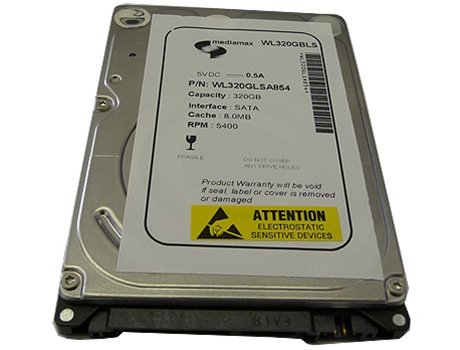 White Label 320Gb 8Mb Cache 5400Rpm Sata 2.5 '' Notebook/Ps3 Hard Drive W/1 Year Warranty