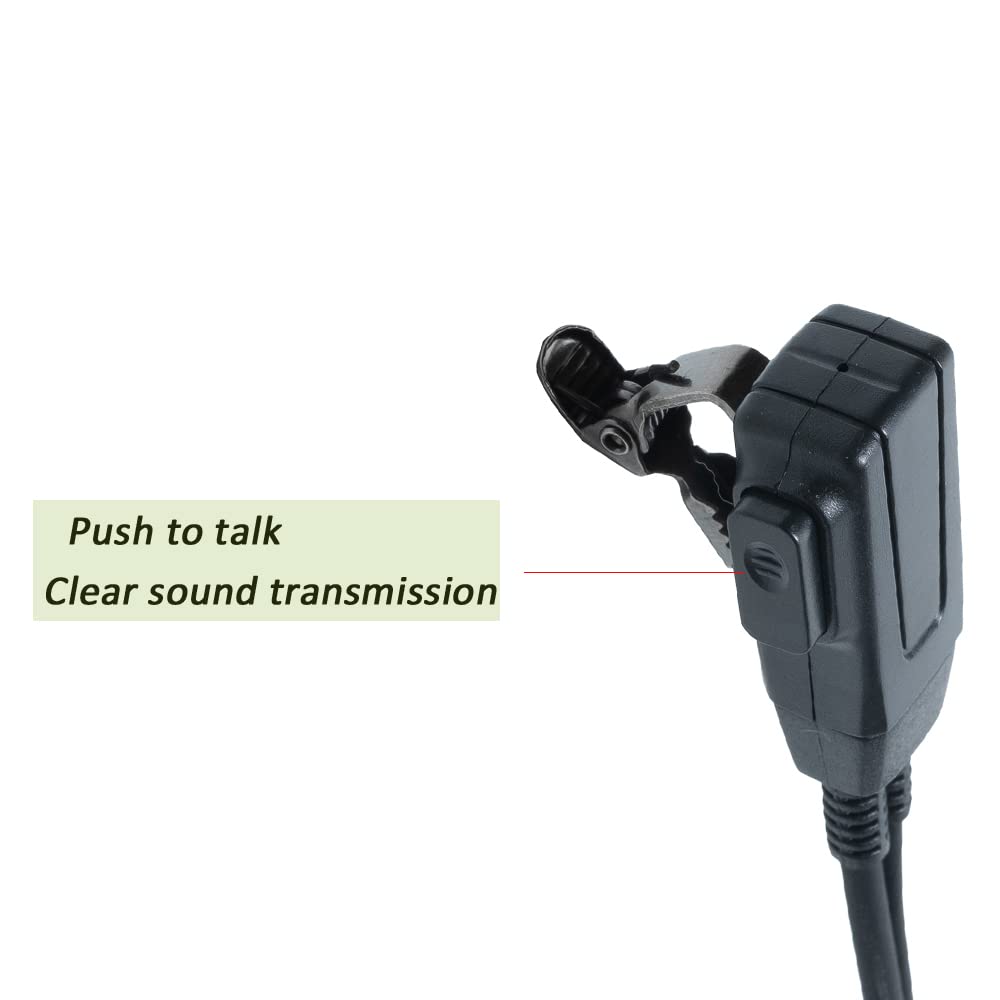Bvmag Walkie Talkie Earpiece With Mic Ptt Covert Acoustic Tube Earpiece Compatible With Cobra Cxt195 Cx112 Px650 Cx112 Acxt145 A
