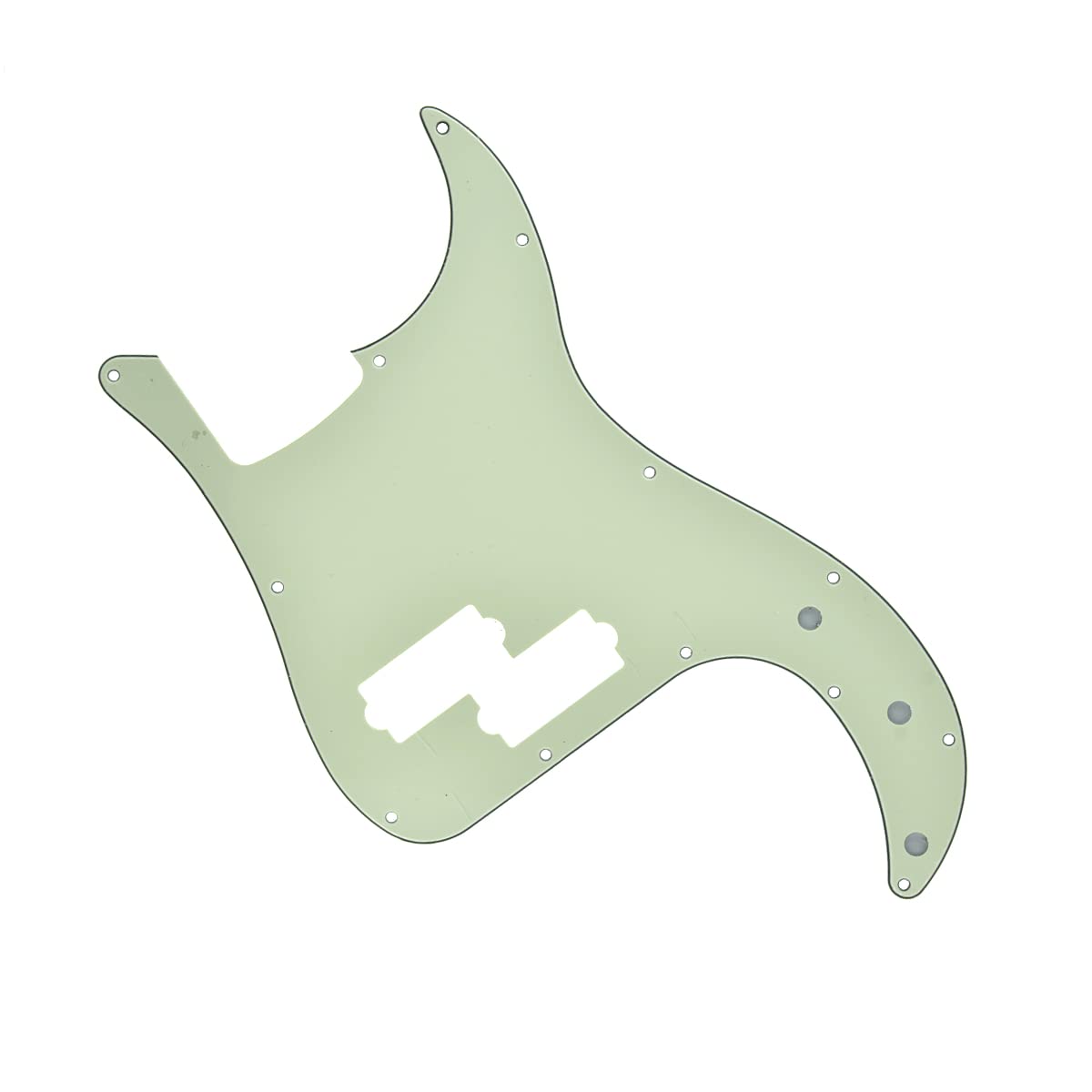 Kaish 13 Hole P Bass Style Pickguard Pb Scratch Plate Bass Pickguard For Precision P Bass Made In Usa/Mexico Mint Green 3 Ply