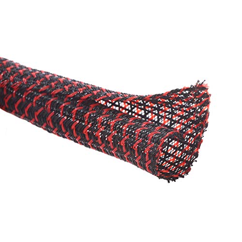 Alex Tech 10Ft   12 Inch Cord Protector Wire Loom Tubing Cable Sleeve Split Sleeving For Usb Power Cord Audio Video Cable   Prot