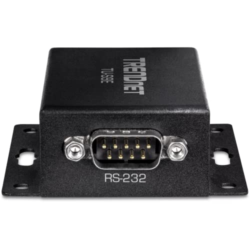 Trendnet Tu S9E, 1 Port Serial To Ip Ethernet Converter, Black