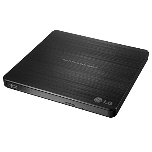 Lg Electronics 8X Usb 2.0 Super Multi Ultra Slim Portable Dvd Rewriter External Drive With M Disc Support For Pc And Mac, Black 