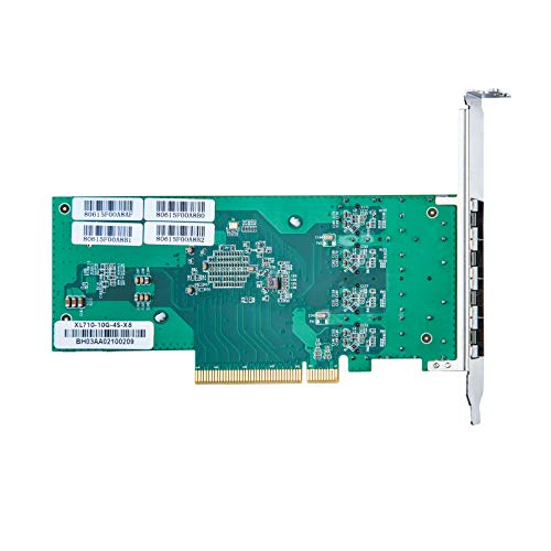 10Gtek 10Gb Pci E Nic Network Card, Quad Sfp+ Port, With Original Intel X710 Bm1 Controllers, Pci Express Ethernet Lan Adapter S