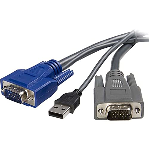 Startech.Com 6 Ft Ultra Thin Usb Vga 2 In 1 Kvm Cable (Svusbvga6)