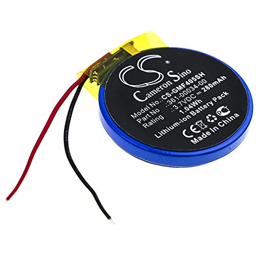 Battery Replacement For Garmin Forerunner 410 Forerunner 405 Forerunner 410Cx Forerunner 405Cx 361 00034 00 (280Mah37V)