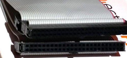 Connectors Pro SCSI-1 Internal Flat Ribbon Cable 3 Female 50-Pin Grey 24 Inches