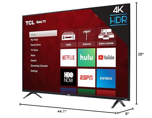 Tcl 50S425 50 Inch 4K Smart Led Roku Tv (2019)