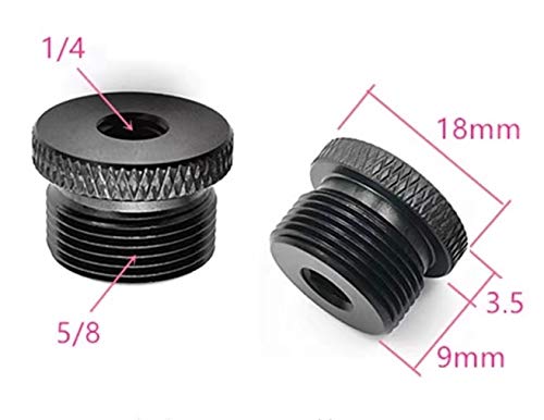 Mxtong Mic Stand Adapter 1/4 Female To 5/8 Male Mic Thread Screw Adapter For Blue Yeti/Blue Snowball/Blue Yeti X Microphone Stan