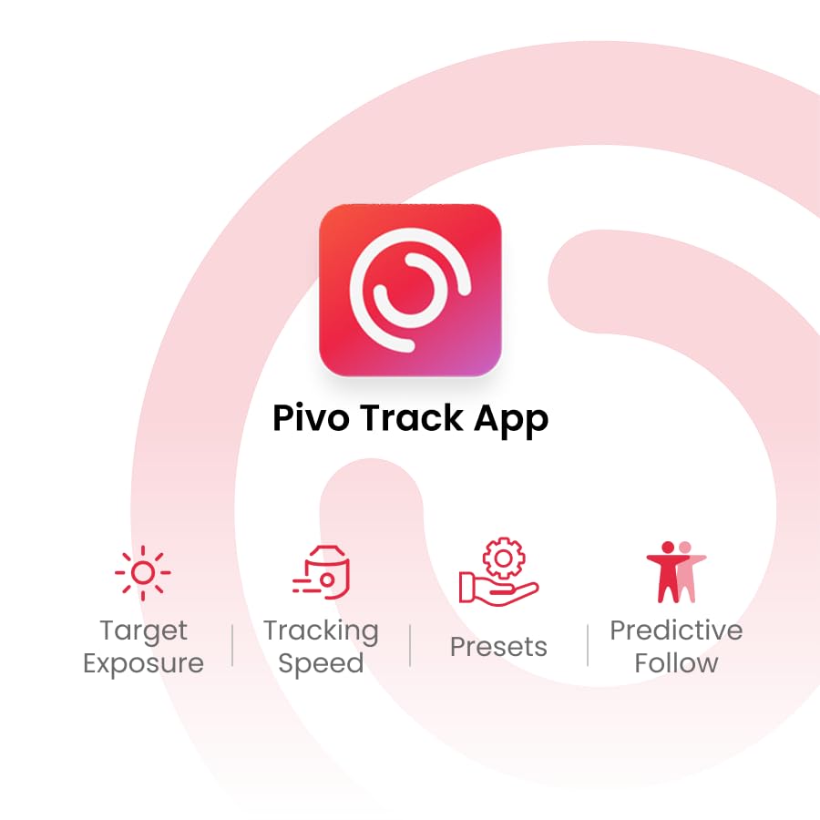 Pivo Influencer Auto Tracking Phone Holder, Content Creator Essentials, Face & Body Tracker, 360 Rotation For Video Recording, V