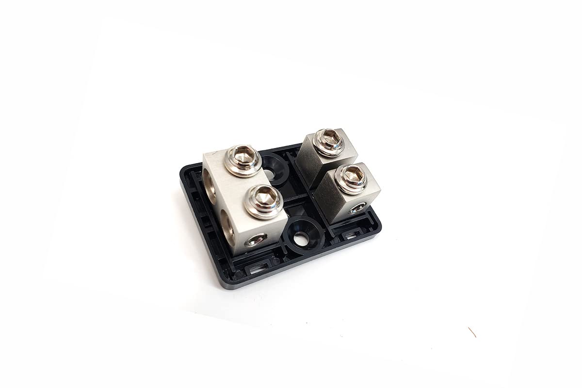 Knukonceptz Bassik 4 And 8 Gauge 2 Way Fuse Distribution Block W/ 100A Fuses
