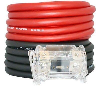 Soundbox Kit0 25Rb, 0 Gauge Amplifier Wire Power/Ground Amp Cable   50 Ft.