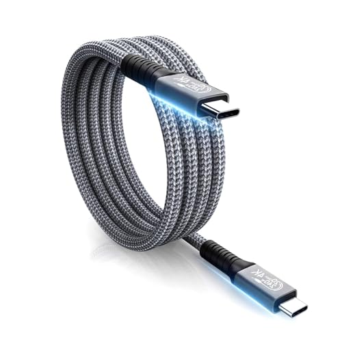 Verilux Type C To Type C Cable, 4.9Ft Pd 240W Fast Charging Cable Adapter, Support 20Gbps Data Transfer, 4K@60Hz Display Male To