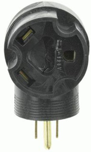 Road Power 95247508 15 To 30-Amp Right Angle Rv Adapter; Black