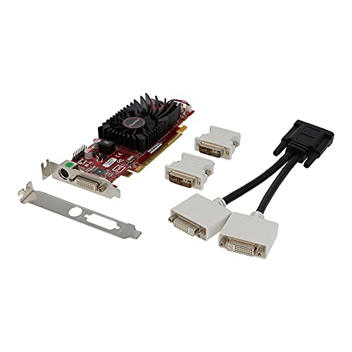 Visiontek Radeon 4350 Sff 512Mb Ddr2 (2X Dvi I, Tv Out) With 2X Dvi I To Vga Adapter Graphics Card   900273