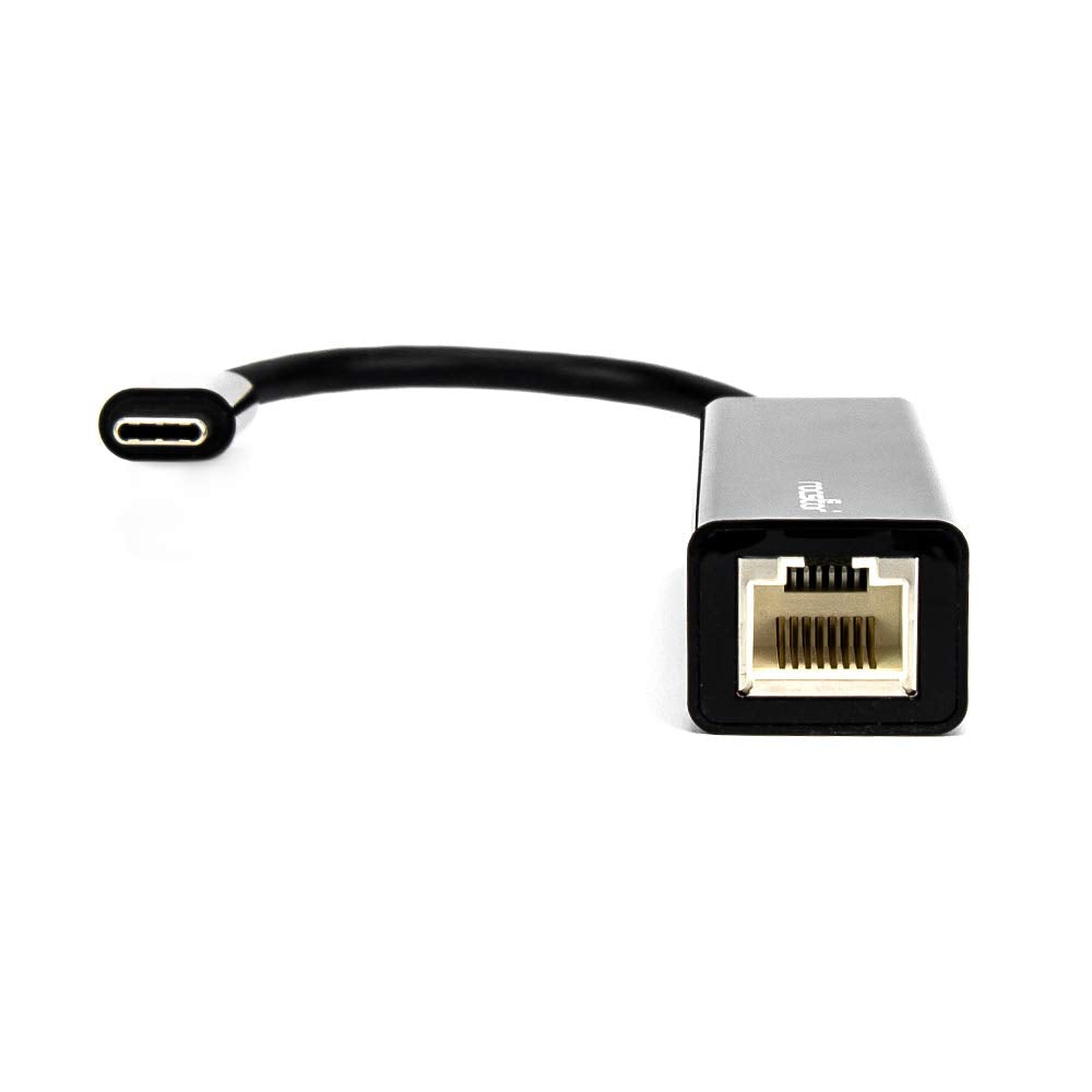 Rocstor Y10A174-B1 USB-C to Gigabit Network Adapter USB 3.1 Black Plug & Play