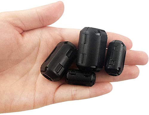 Xshine (Pack Of 20Pcs) Clip On Ferrite Ring Core Rfi Emi Noise Suppressor Cable Clip For 3Mm/ 5Mm/ 7Mm/ 9Mm/ 13Mm Diameter Cable