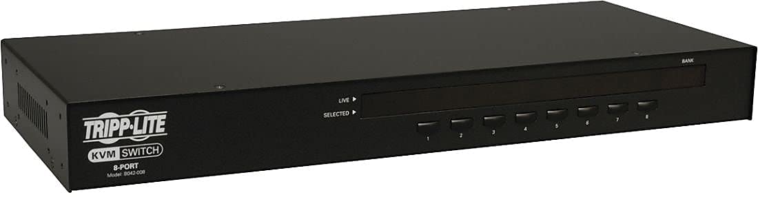 Tripp Lite B042-008 8-Port 1U Rackmount USB PS2 KVM Switch with On-Screen Display