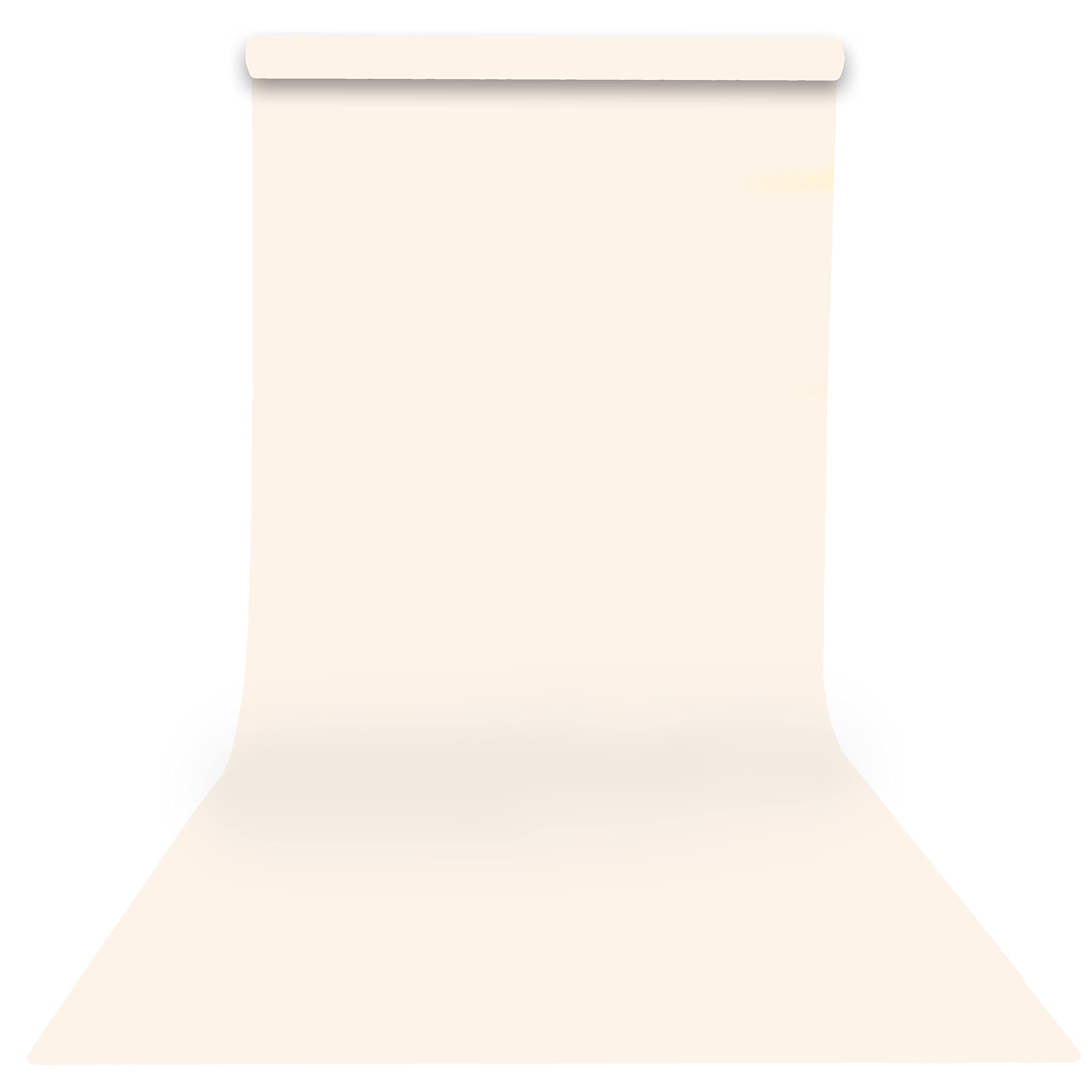 Yizhily Seamless Photogrphy Background Paper, Paper Backdrop Roll For Photoshoot, 53'' X16', Ivorine, Egg Nog