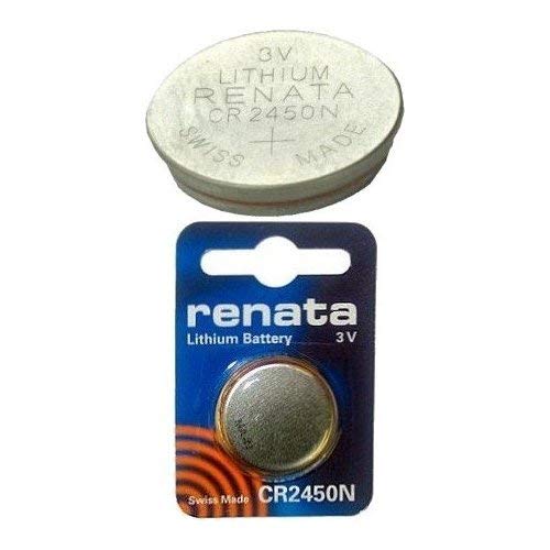 2 X Genuine Renata Cr2450N 540Mah 3V Lithium Coin Cell Watch Batteries