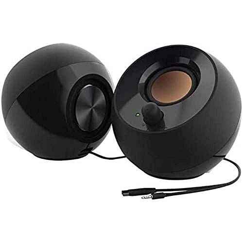 Creative Pebble 2.0 Usb Powered Desktop Speakers With Far Field Drivers And Passive Radiators For Pcs And Laptops (Black)