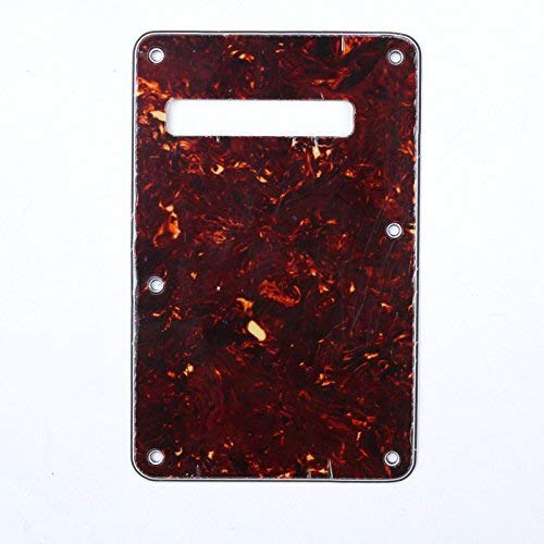 Musiclily Guitar Strat Back Plate for Fender USA/Mexican Standard Stratocaster Modern Style, 4Ply Tortoise Shell