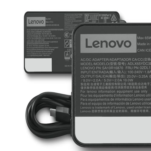 Lenovo Usb C 65W Standard Ac Adapter For Lenovo Yoga C930 13, Yoga S730 13, Yoga 920 13, Yoga 730 13, Ideapad 730S 13, Gx20P9253