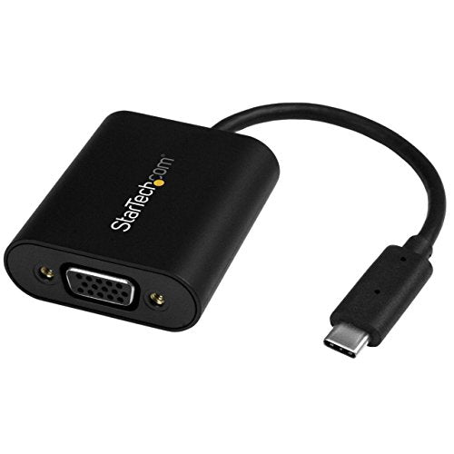Startech.Com Usb C To Vga Adapter   1920X1200   Usb C Adapter   Usb Type C To Vga Monitor / Projector Adapter (Cdp2Vgasa)